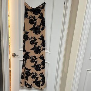 Elegant Black Floral Maxi Dress